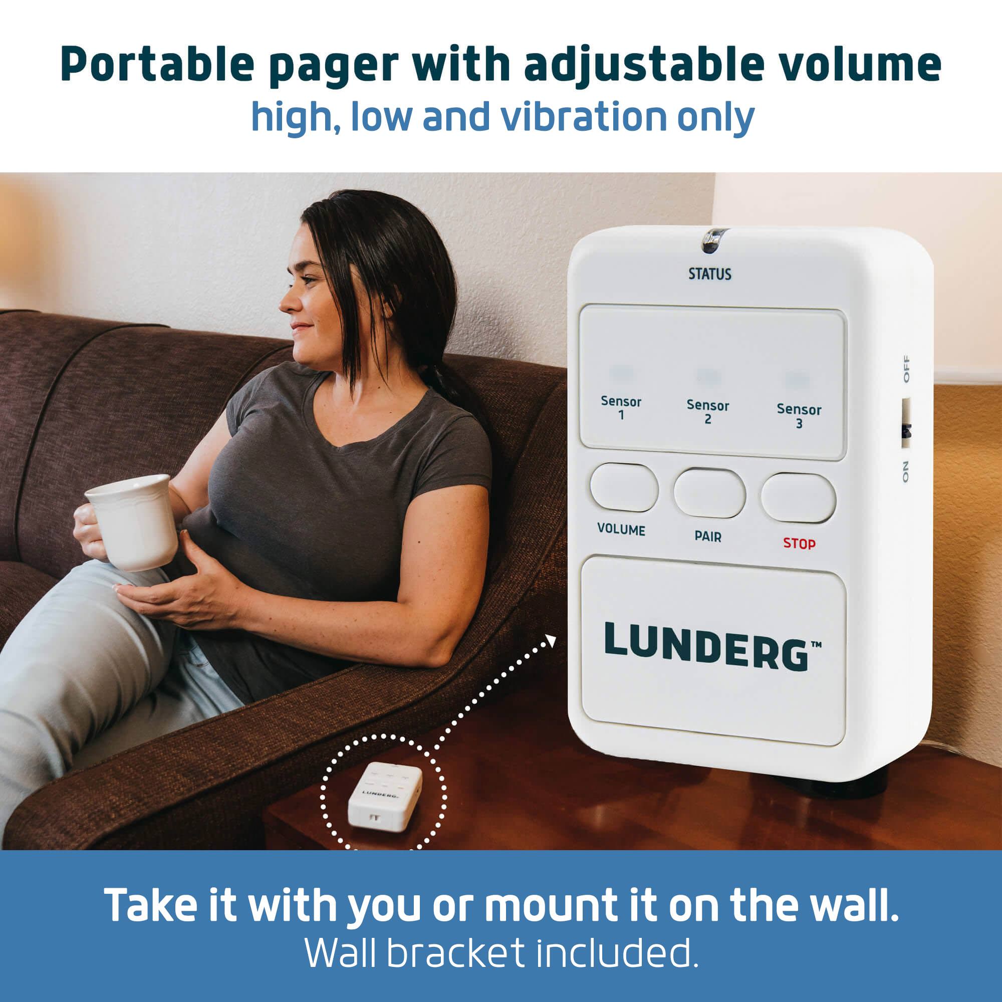 Lunderg Bed Alarm System for Elders with Wireless Sensor Pad and Monitor thumbnail 4