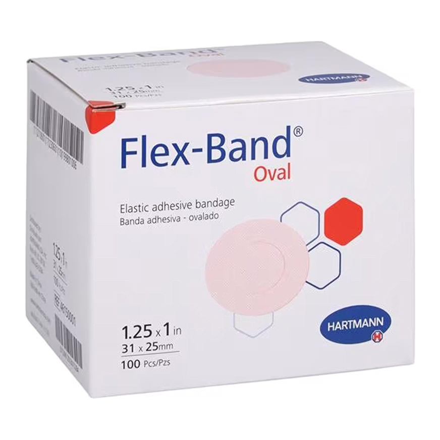 Flex-Band Adhesive Strip Tan 1 x 1-1/4 Inch Oval Sterile thumbnail 1