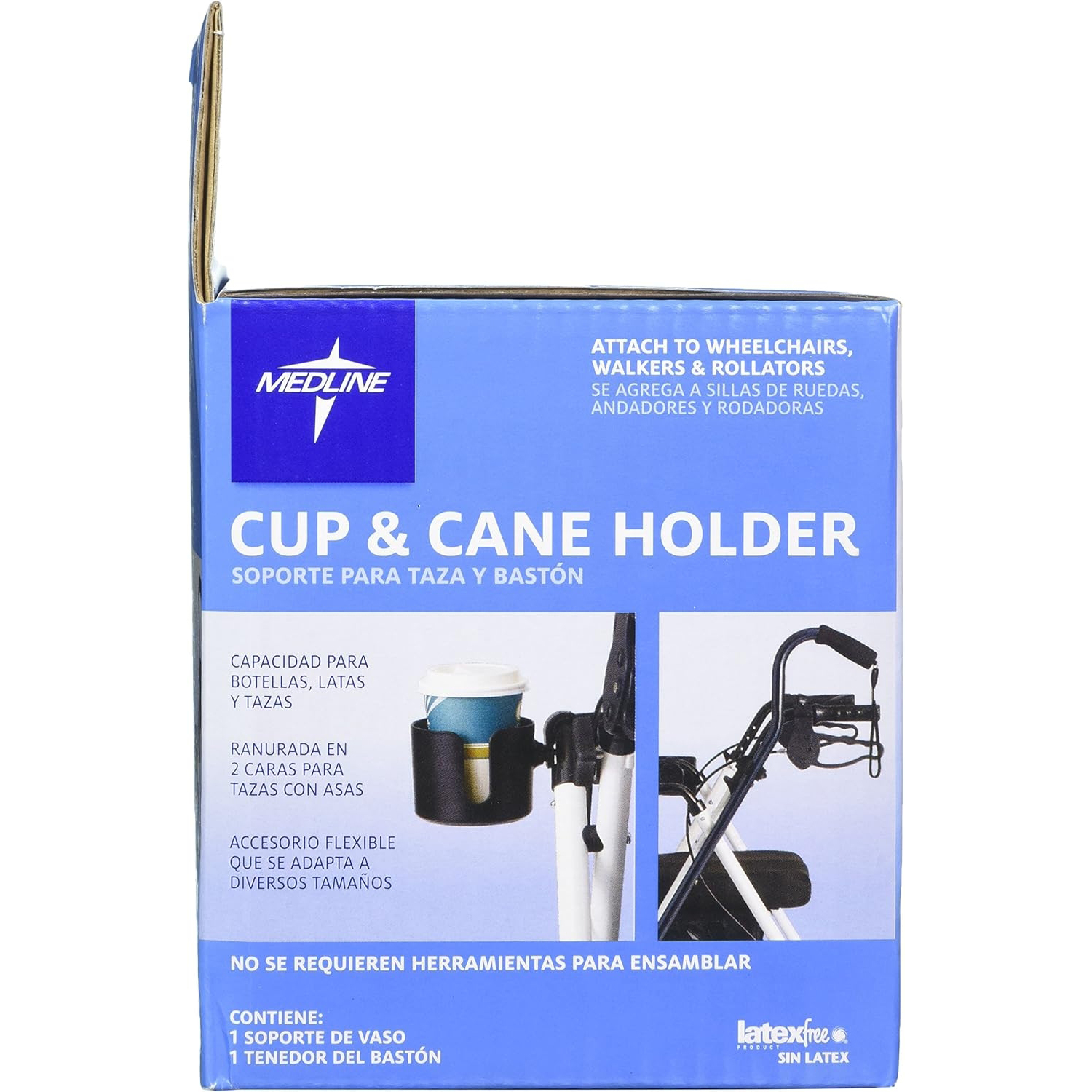 Medline Cup and Cane Holder Combo Pack for Walker thumbnail 2