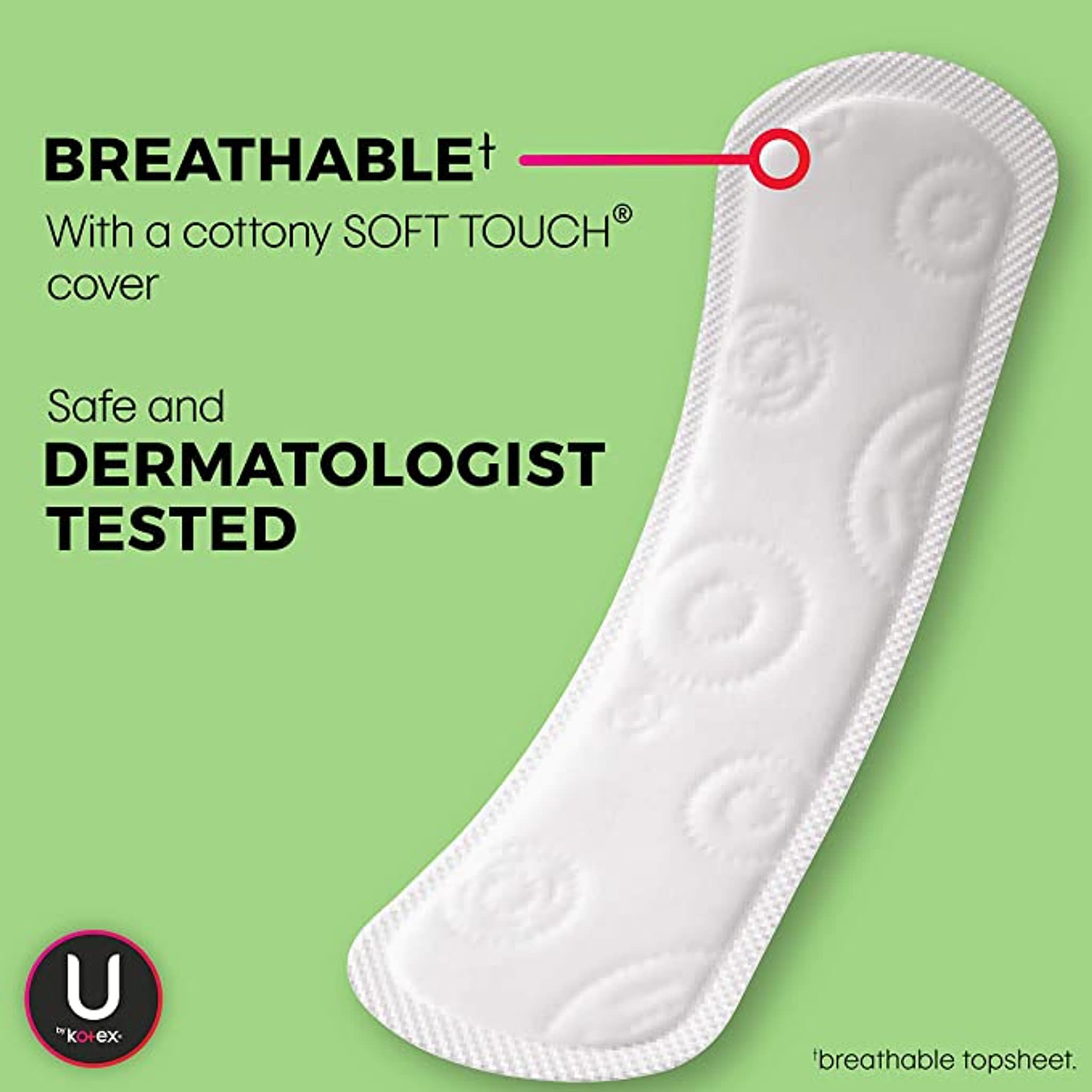 U By Kotex Clean & Secure Long Period Liner thumbnail 5