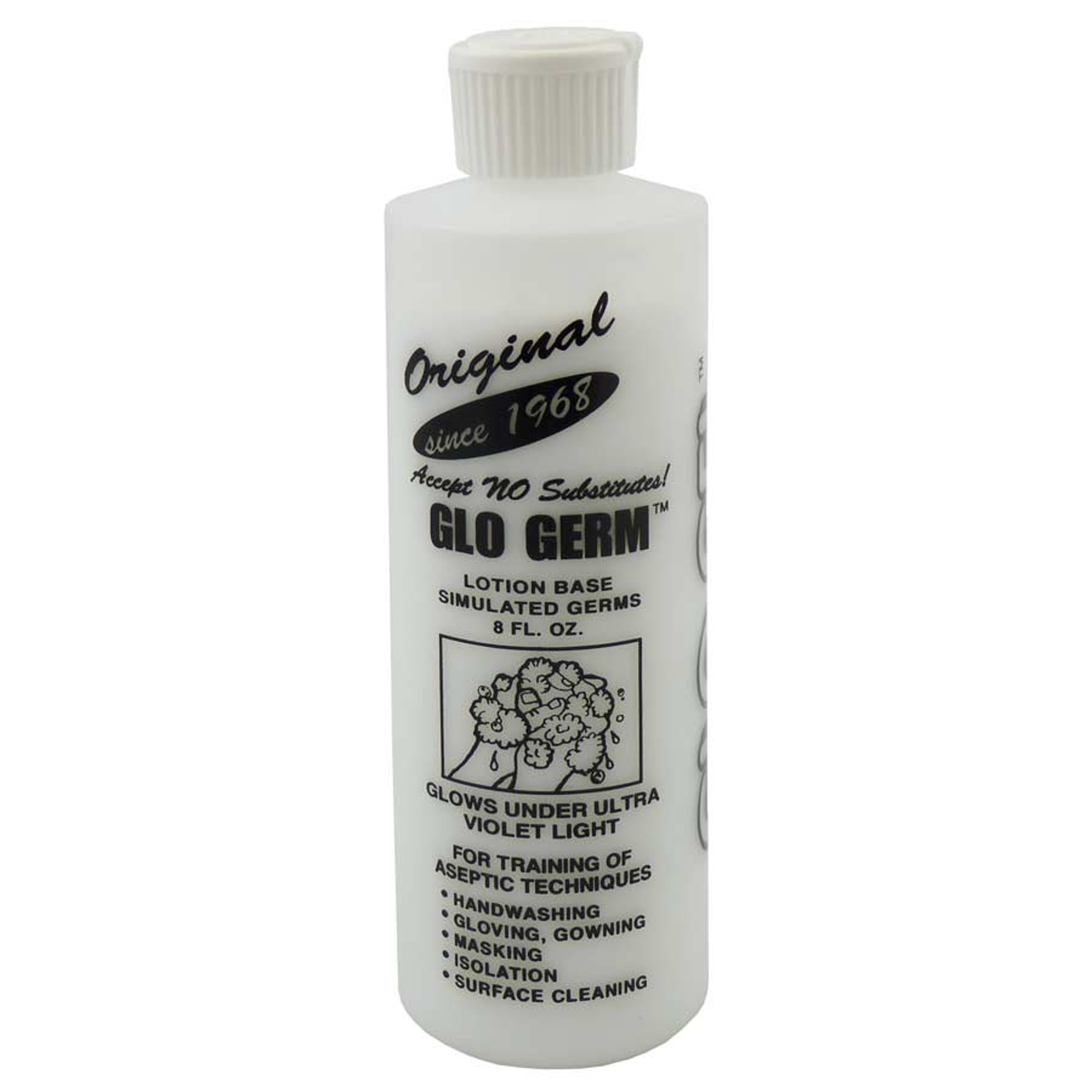 Glo Germ Lotion Based Simulated Germ Bottle, 8 oz - 1 Each