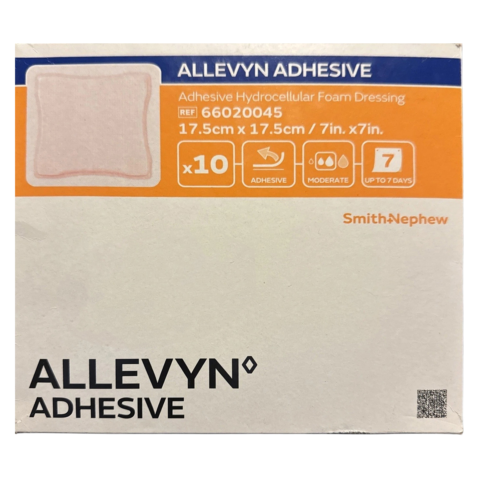 Allevyn Adhesive with Border Foam Dressing, 3 x 3 Inch