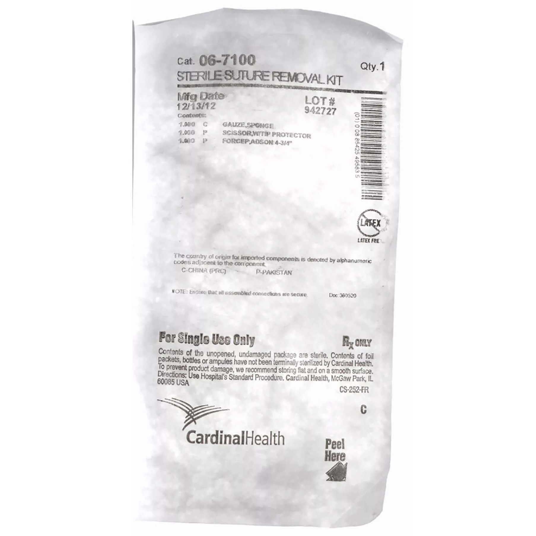 Cardinal Health Presource Suture Removal Kit thumbnail 2