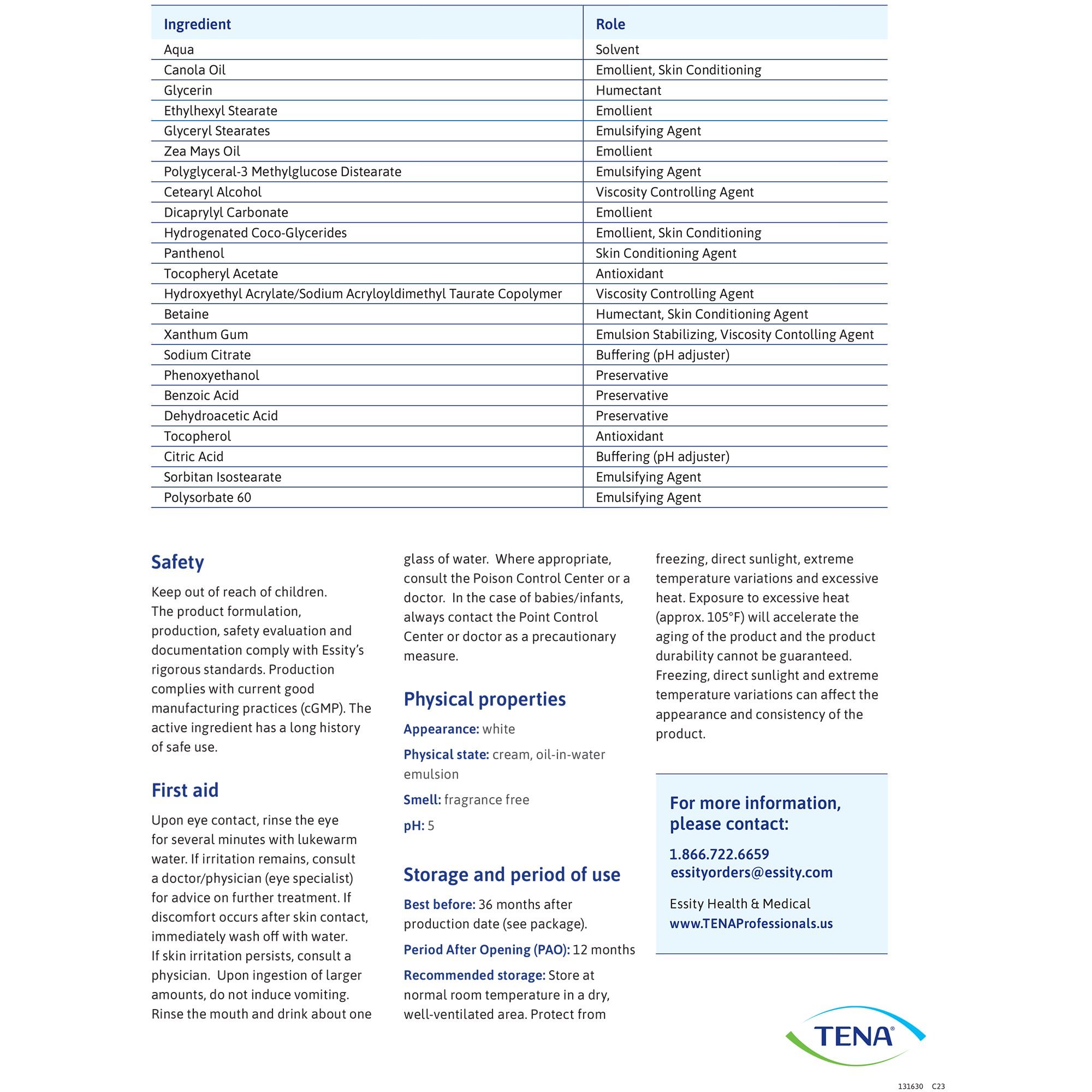 TENA Proskin Hand and Body Moisturizer Cream, 5.1 oz - Case of 6 thumbnail 3