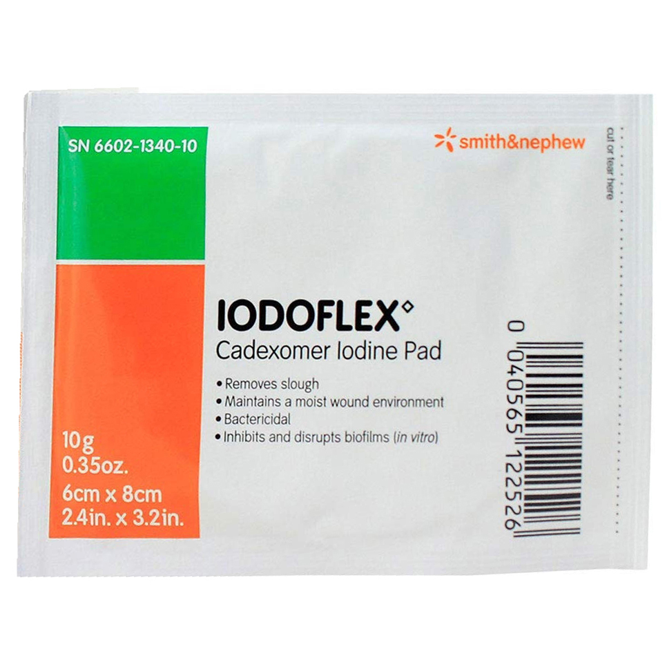 Smith and Nephew Iodoflex Cadexomer Iodine Gel Pad Dressing - Main image