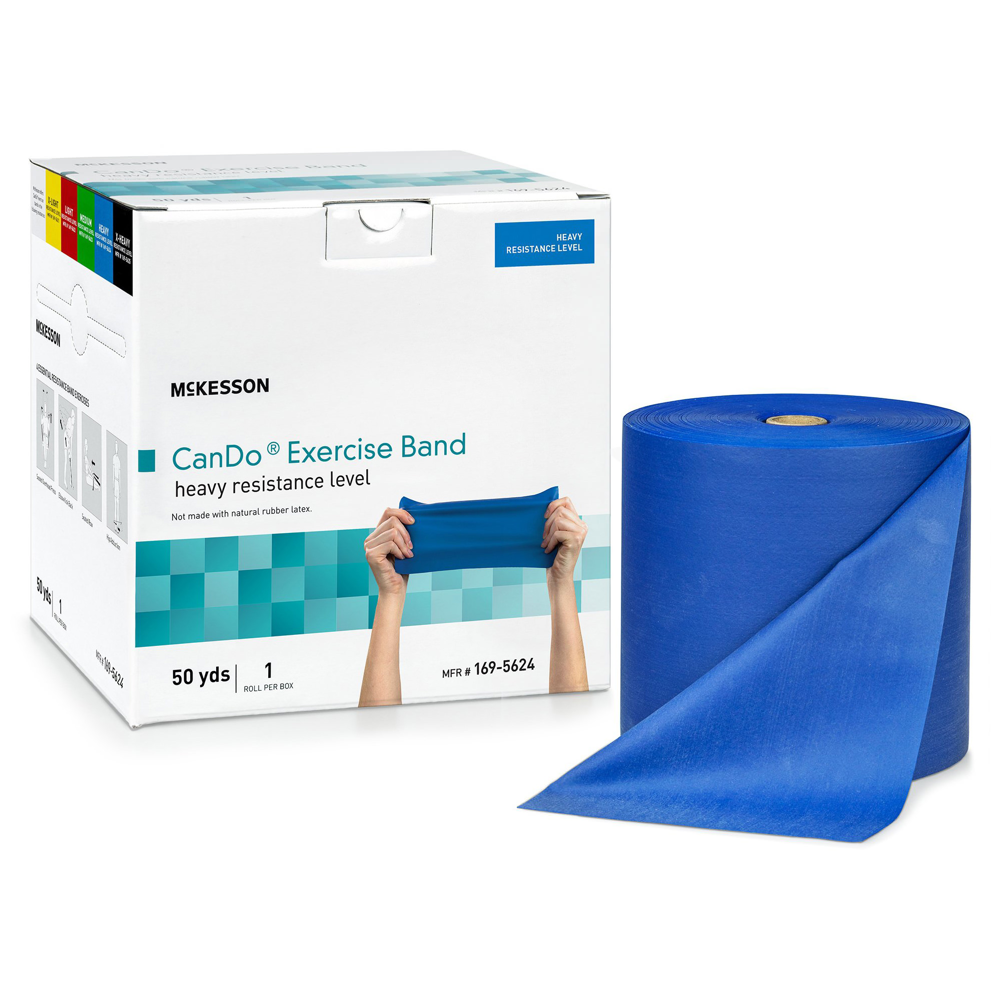 McKesson CanDo Blue Heavy Resistance Exercise Band - Main image