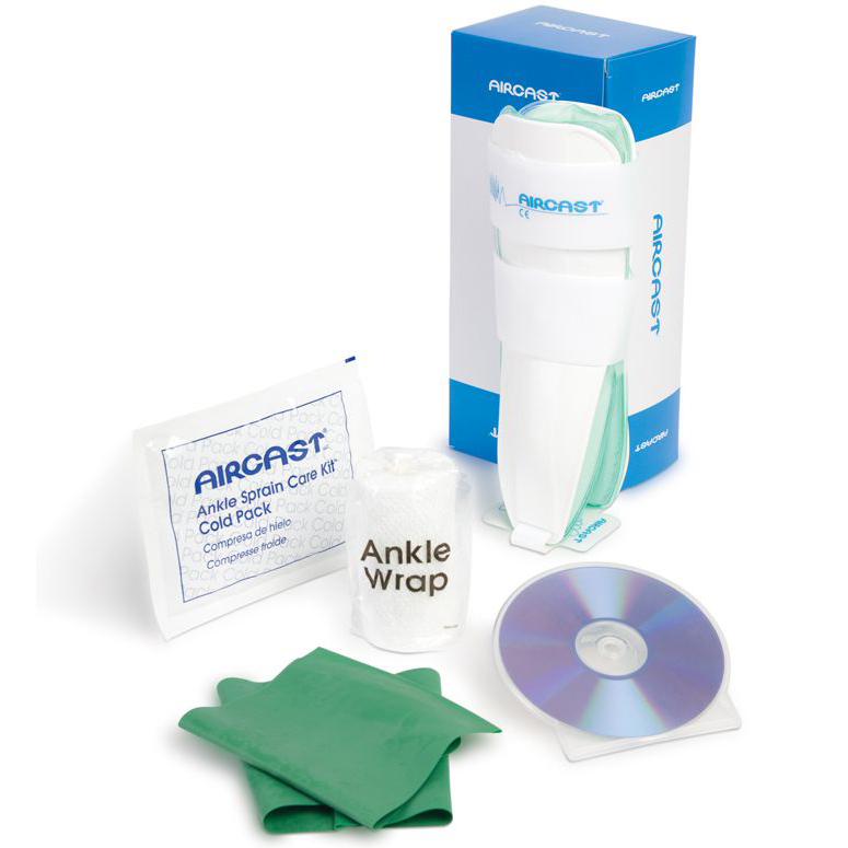 Aircast Ankle Sprain Care Kit, Right, Large