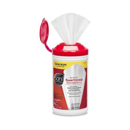 Sani Professional No-Rinse Sanitizing Multi-Surface Wipes thumbnail 1