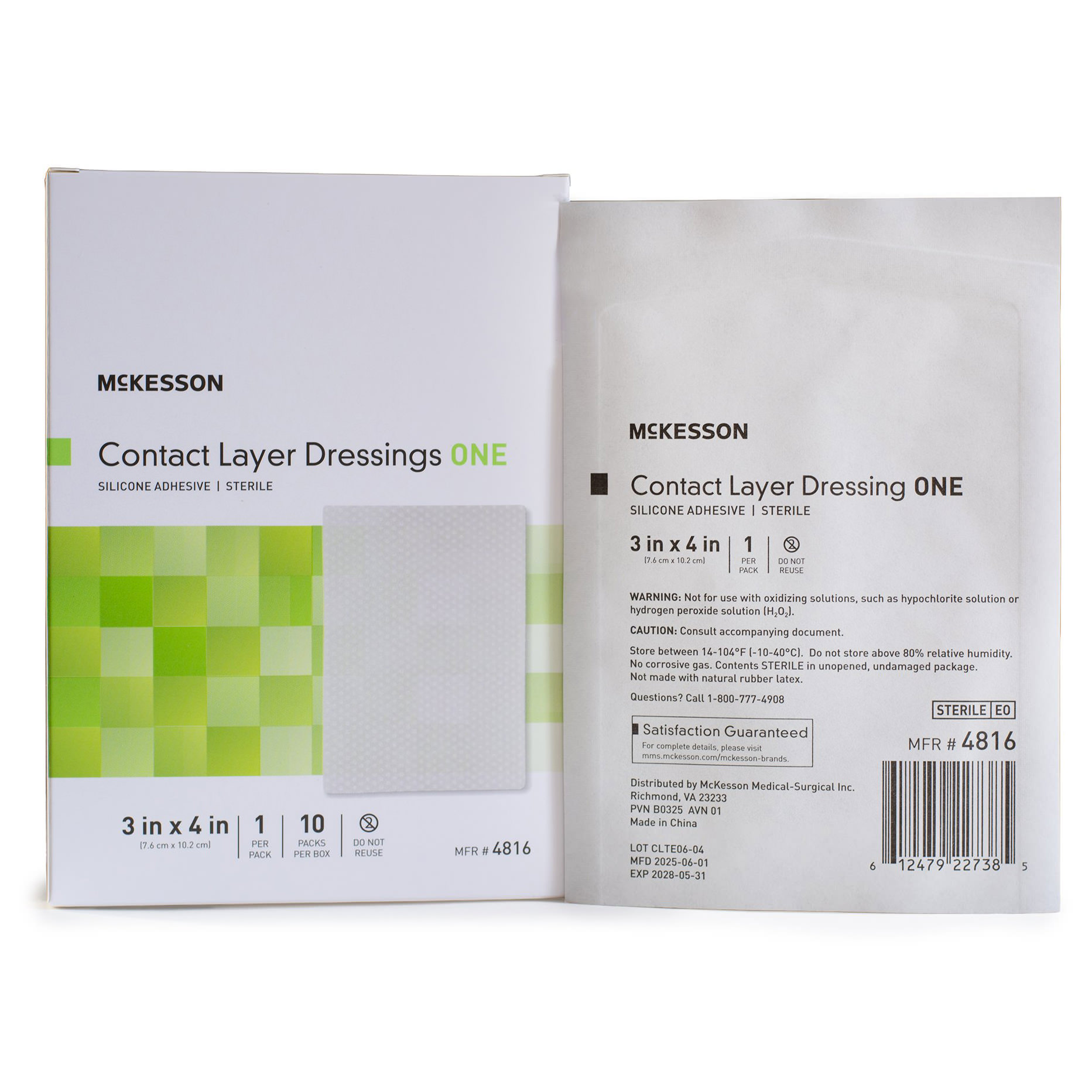 McKesson Wound Contact Layer Dressing Rectangle Sterile - Main image