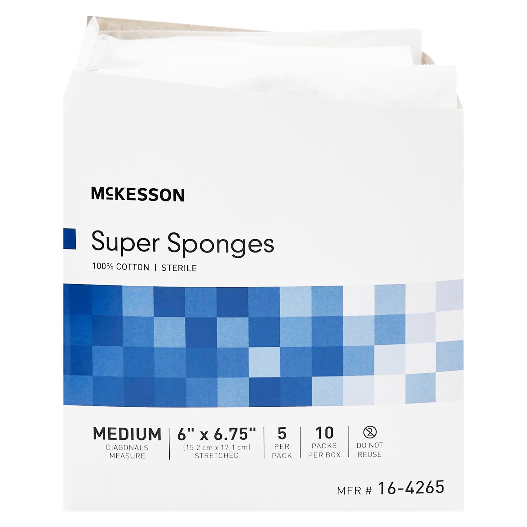 McKesson Cotton Super Sponges Fluff Dressing thumbnail 2