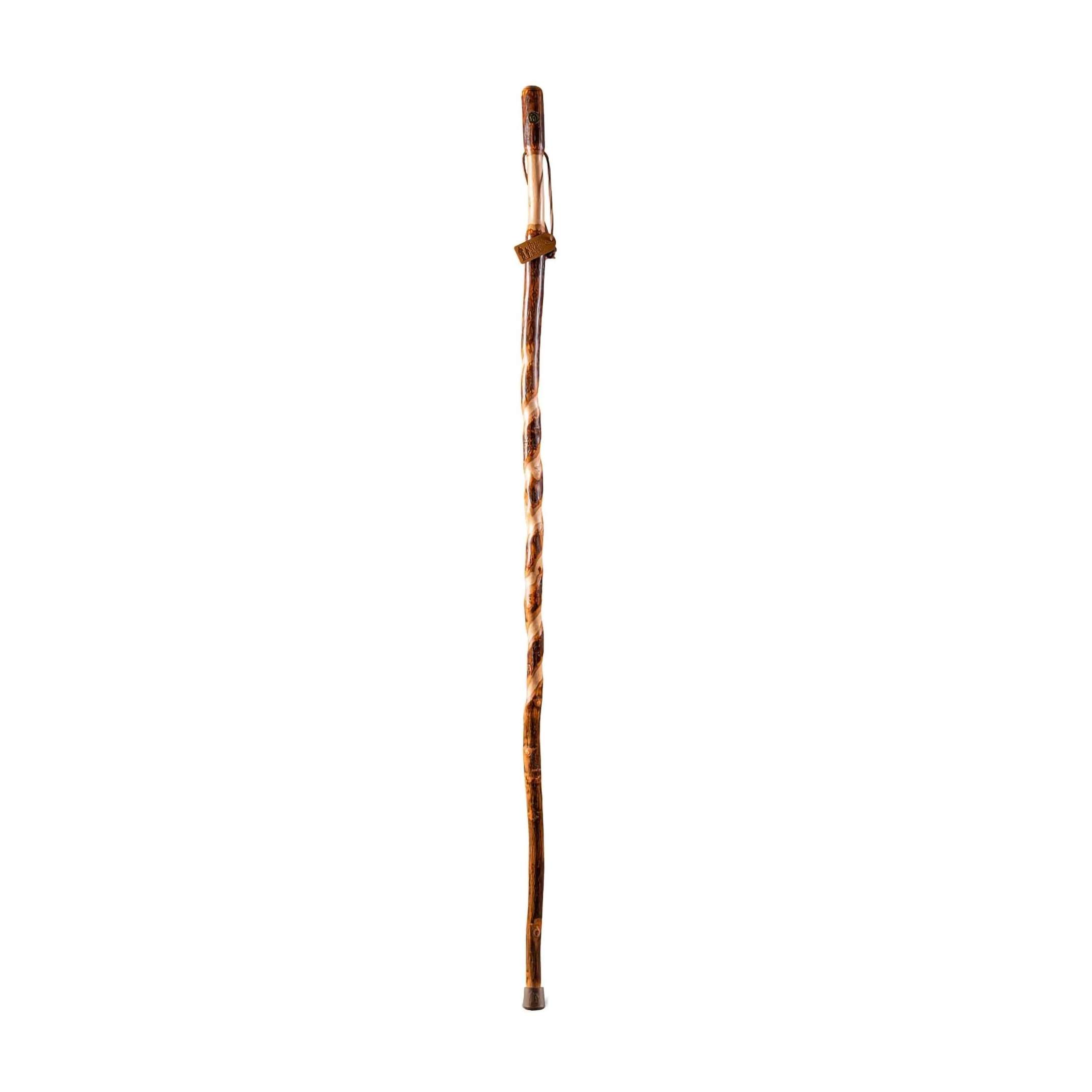 Brazos Twisted Hickory Rustic Walking Stick thumbnail 1
