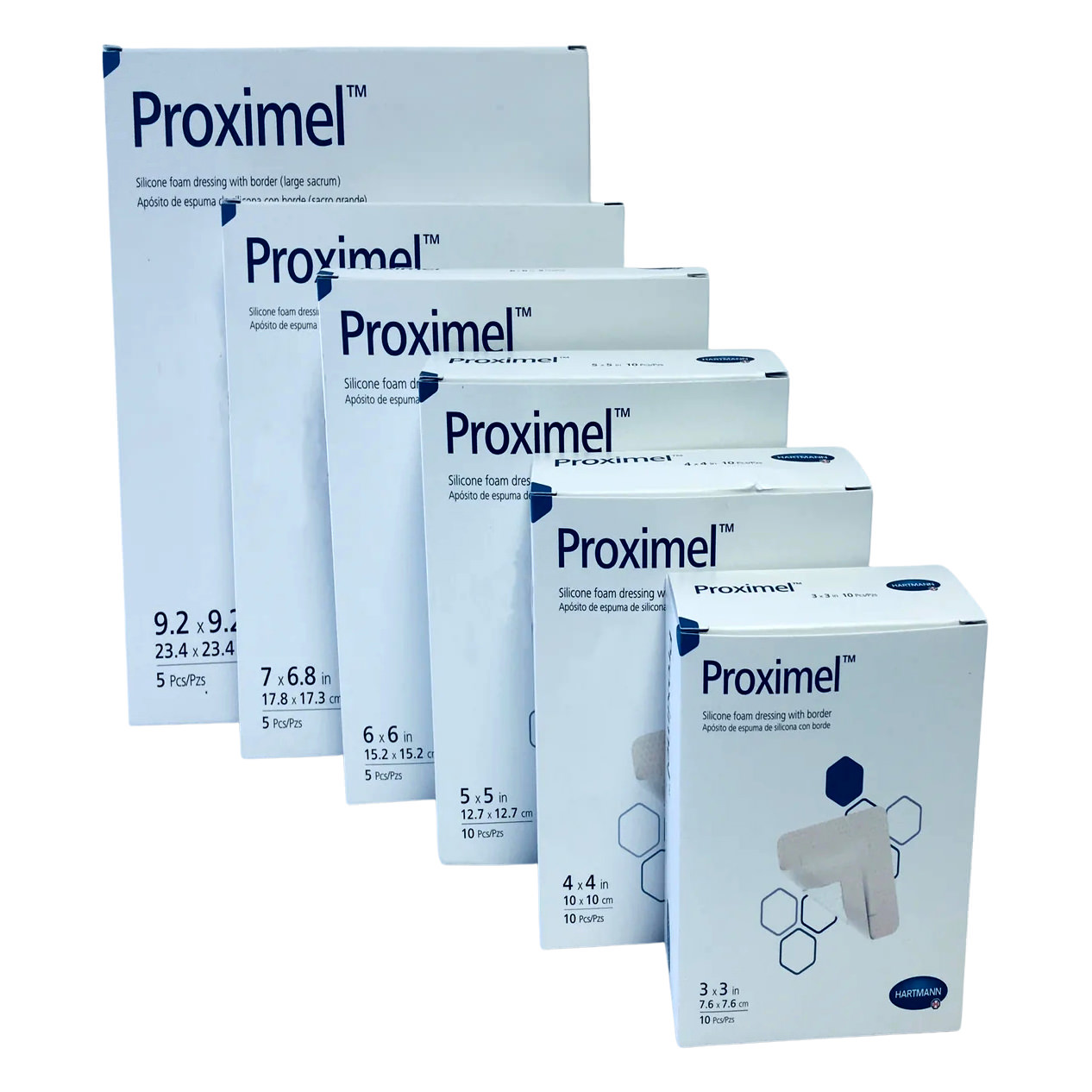 Proximel Silicone Foam Dressing with Border thumbnail 1