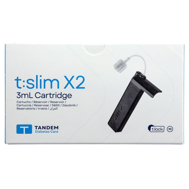 オリンパス・ペン FT Tandem t:slim X2 Cartridge 3 mL, t:lock Connector, 10/Box
