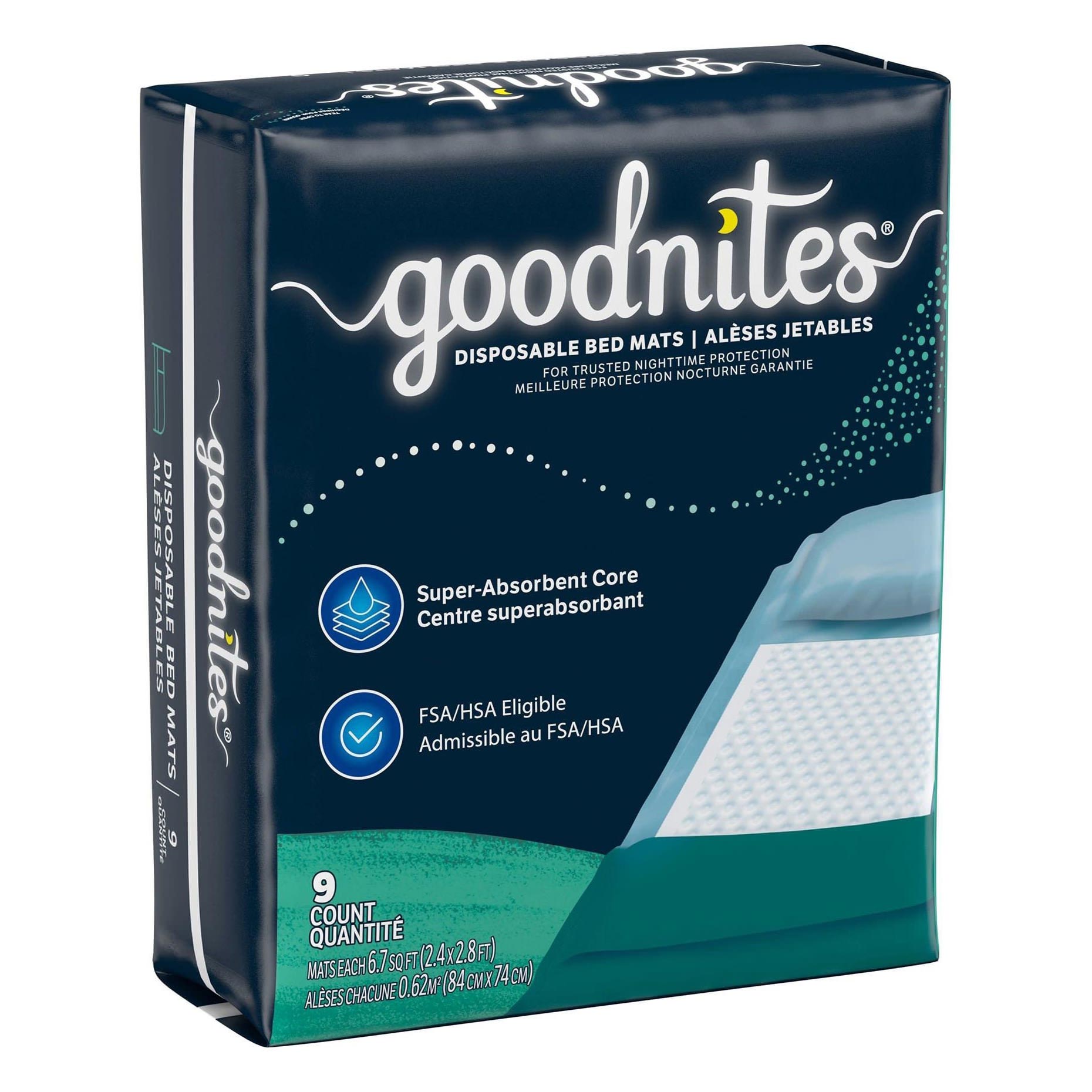Goodnites Disposable Bed Mats thumbnail 1
