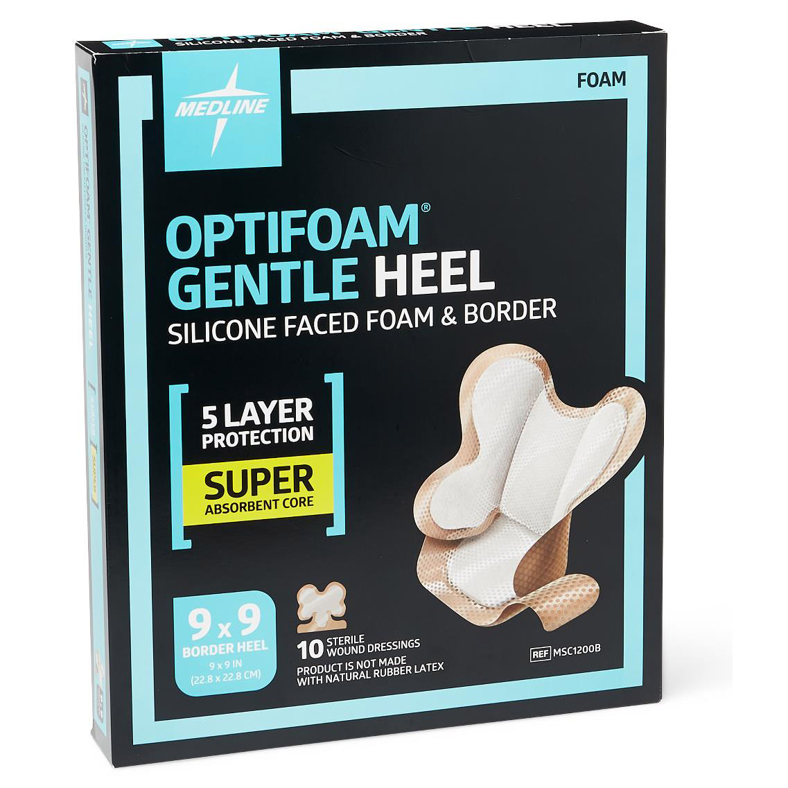 Optifoam Sterile Gentle Heel Silicone-faced Foam Dressing thumbnail 3