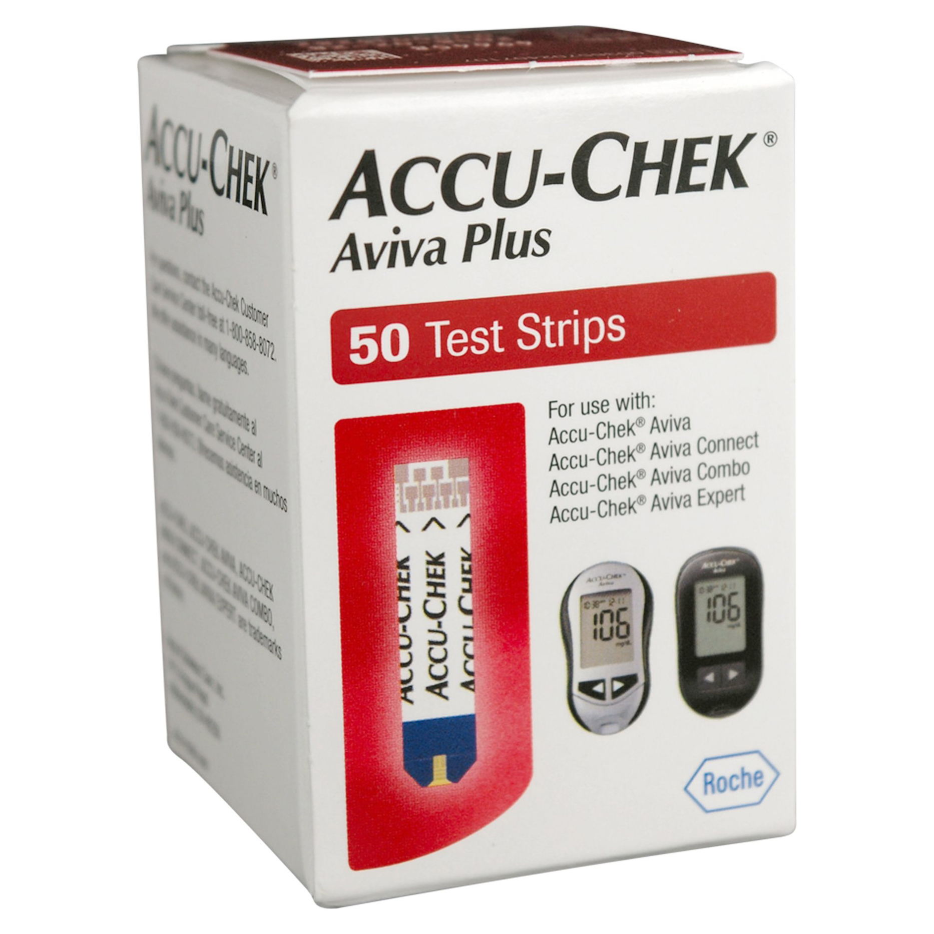 Accu-Chek Aviva Plus Blood Glucose Test Strips, 50 Strip thumbnail 3