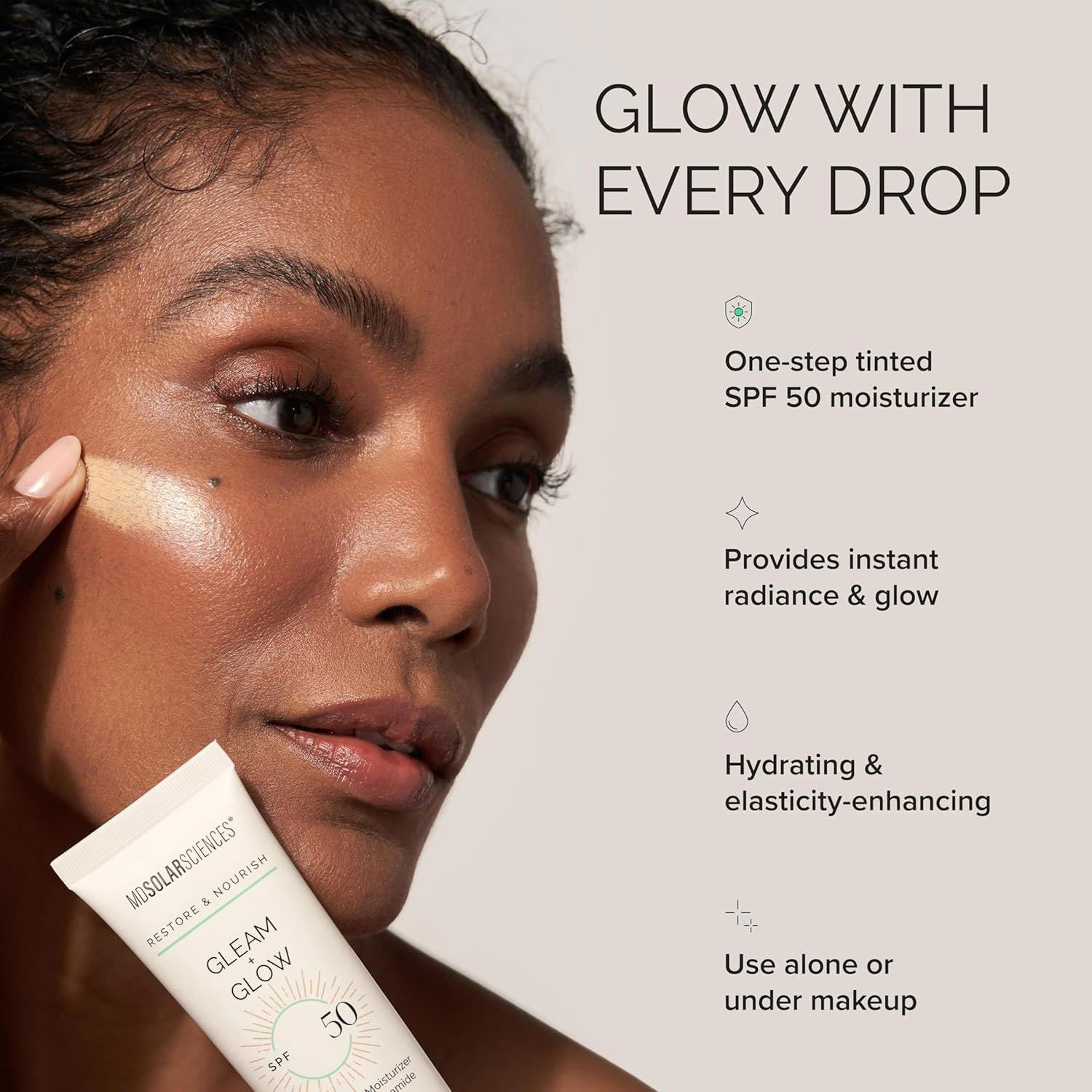 MDSolarSciences Gleam and Glow SPF 50, 1.7 oz thumbnail 4