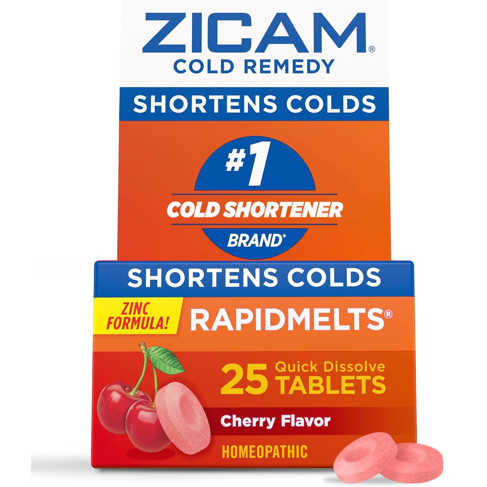 Zicam Cold Remedy Rapidmelts, Cherry - Box of 25 thumbnail 1