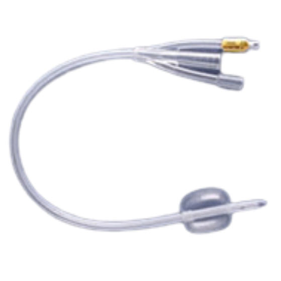 Rusch 100% Silicone Indwelling 3-Way Foley Catheter, 16" L thumbnail 1