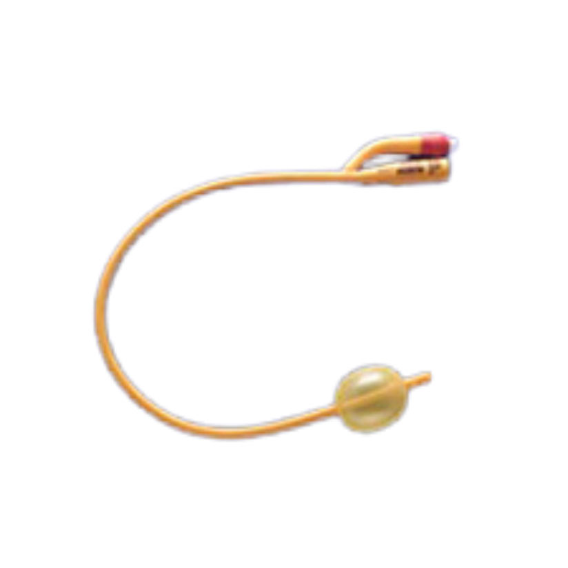 Rusch Gold Siliconized Coated 2-Way Foley Catheter, 22 Fr 16