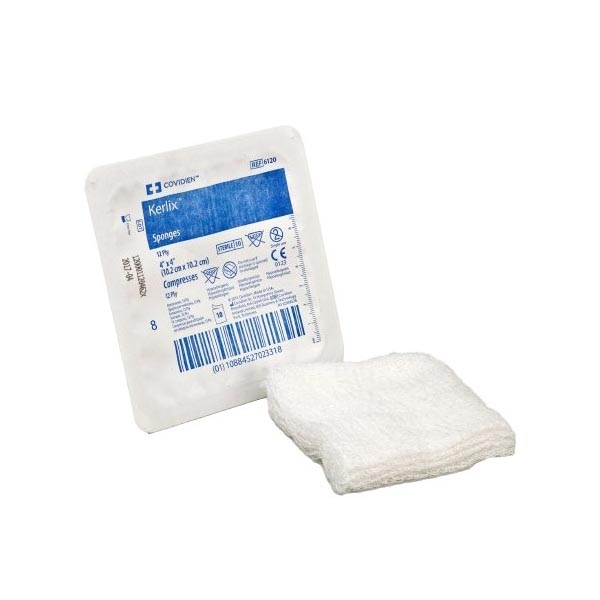 Kerlix USP Type VII Fluff Dressing White Square Sterile, 12-Ply, 4 x 4 ...