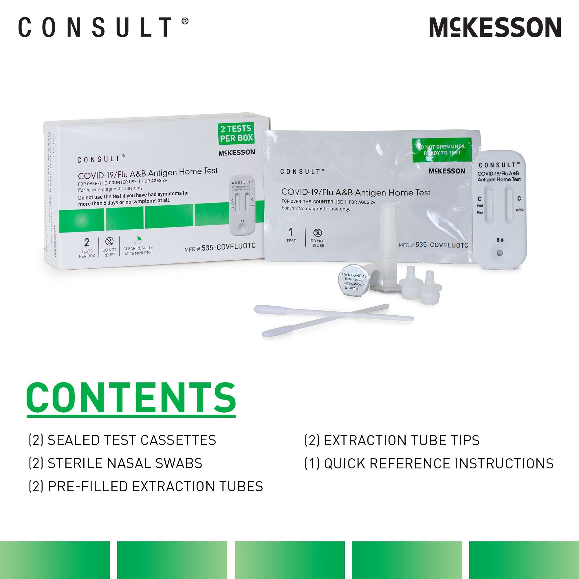 McKesson Consult COVID-19 and Flu A&B Antigen Home Test Kit thumbnail 3