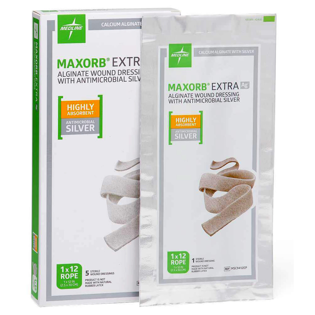 Maxorb Extra Ag+ CMC Alginate Wound Dressings