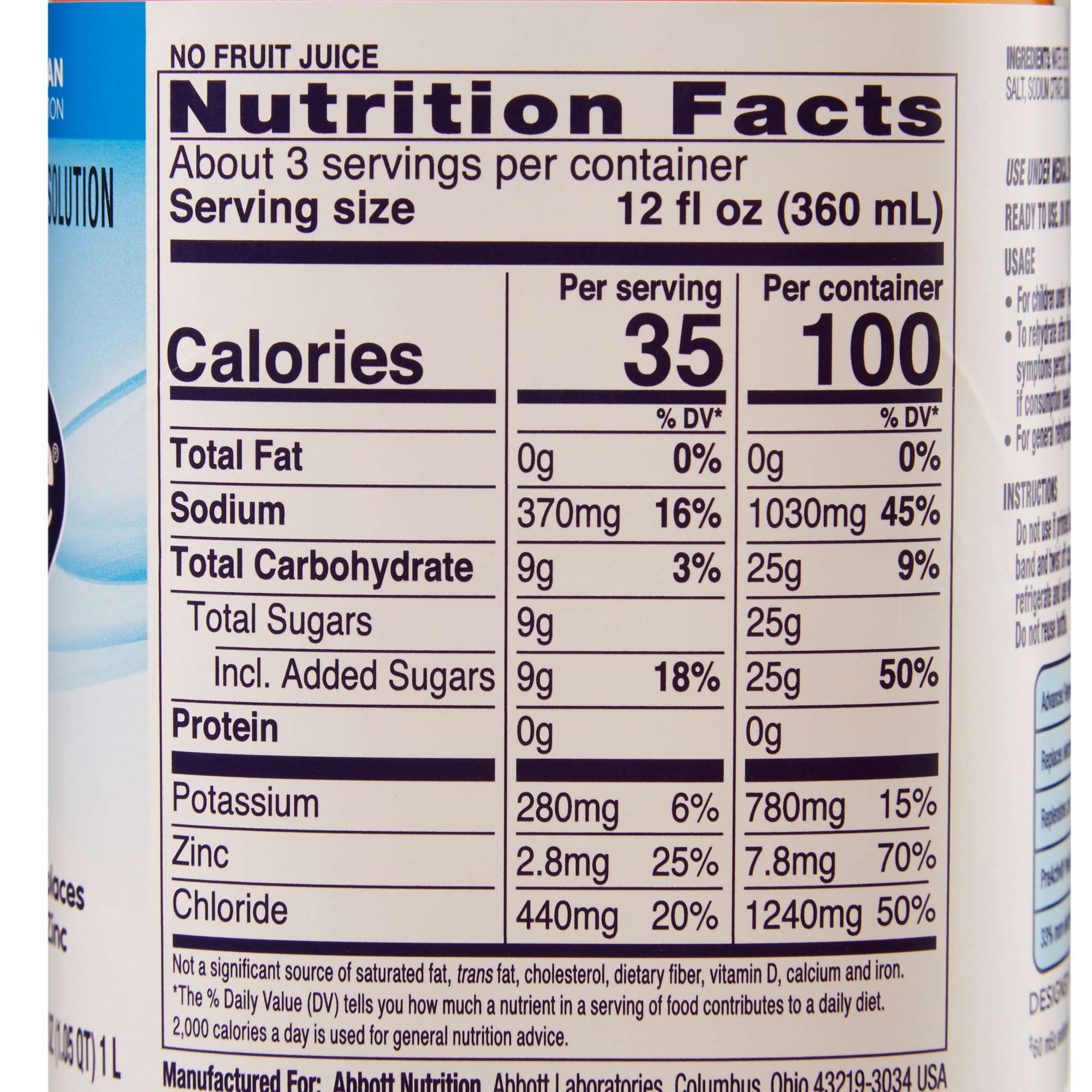 Pedialyte Classic Electrolyte solution thumbnail 4