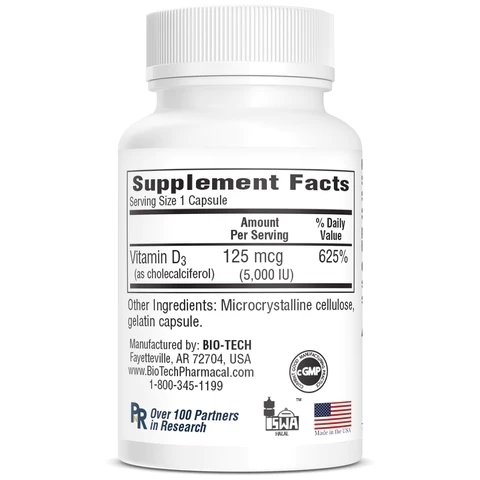 Bio Tech Vitamin D3 Supplement Capsule thumbnail 3