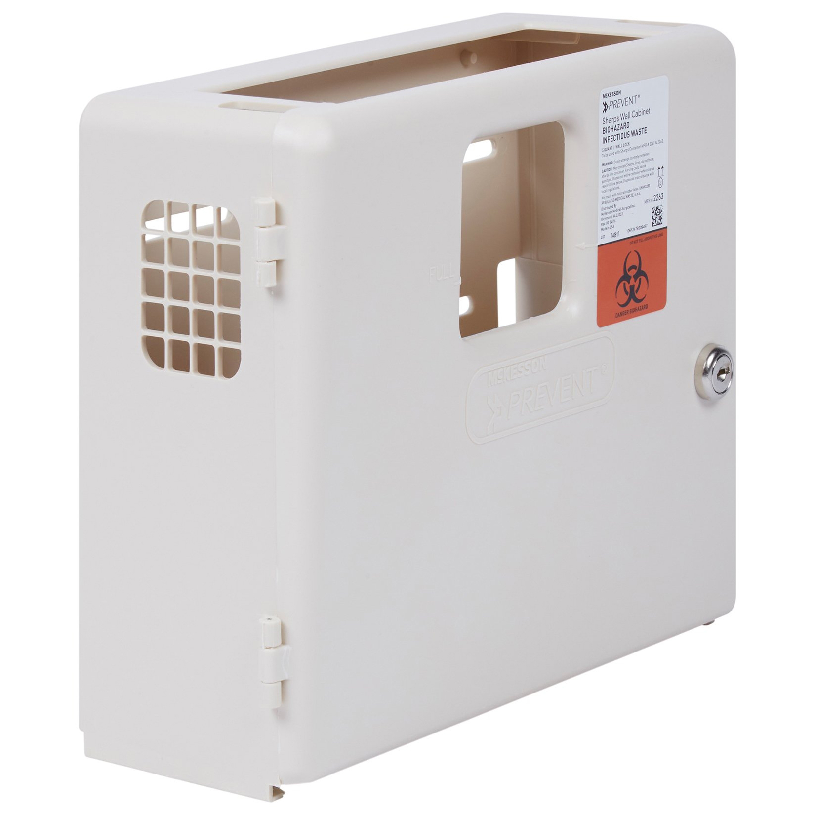 McKesson Prevent Sharps Container Wall Locking Cabinet thumbnail 2