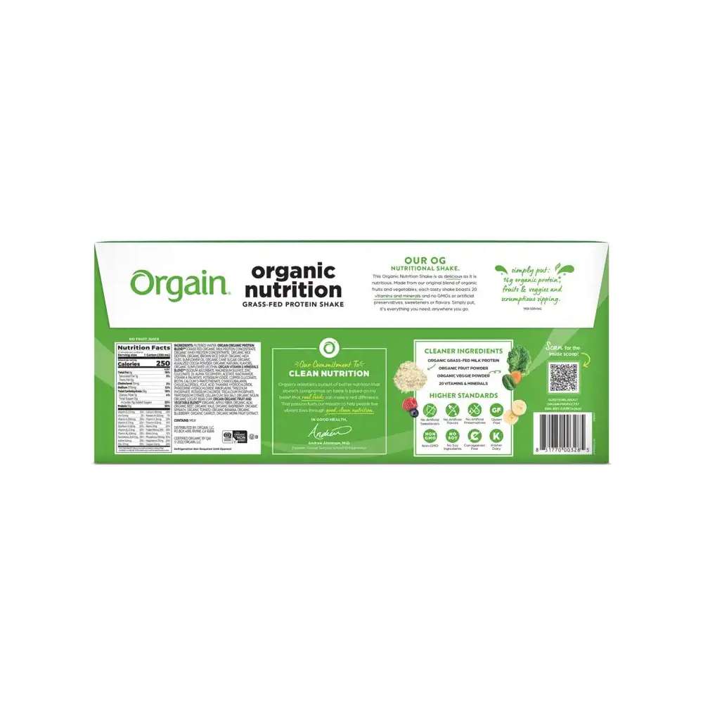 Orgain Organic Nutritional Shake thumbnail 4