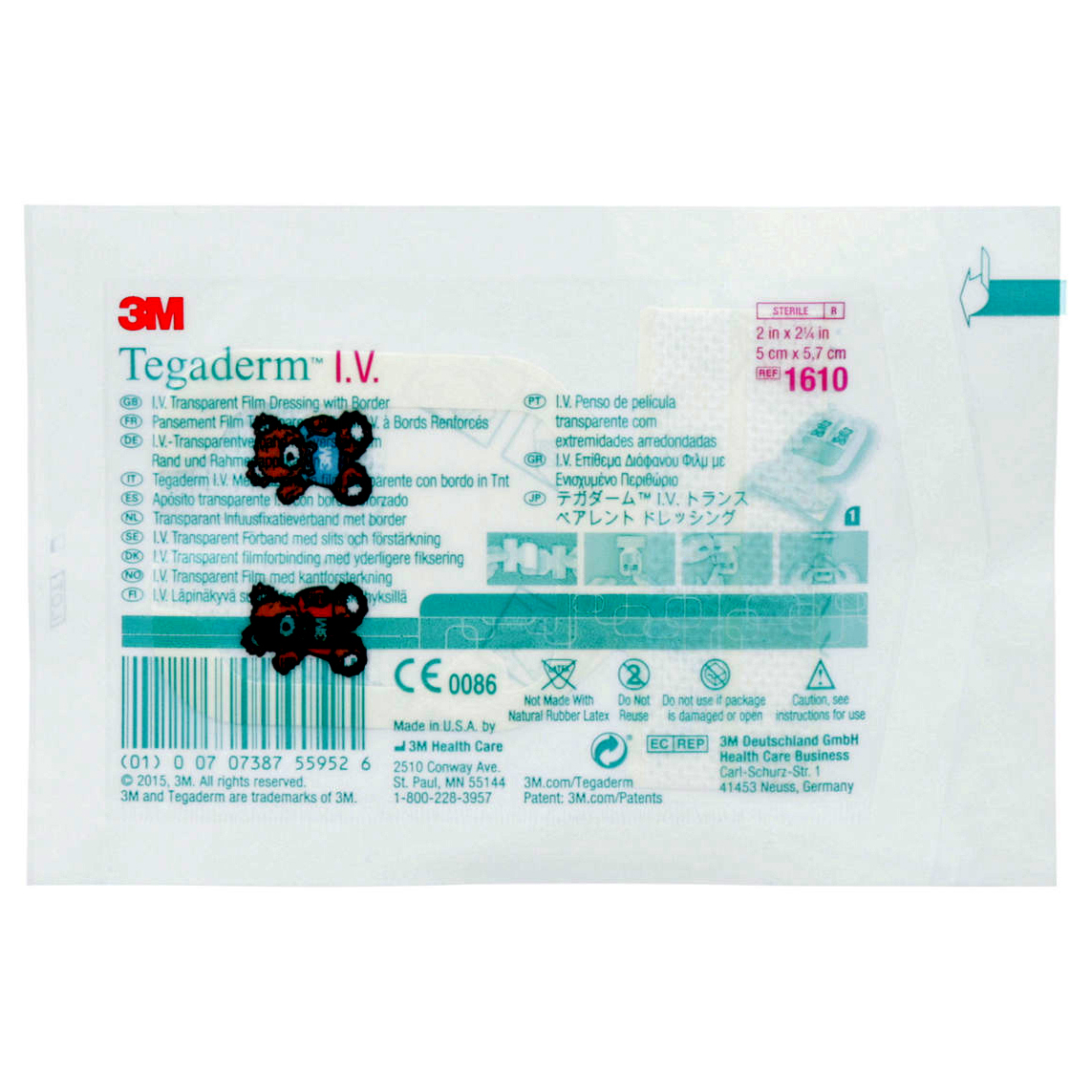 tegaderm dressing 3M Tegaderm IV Transparent Film Dressing (1633)