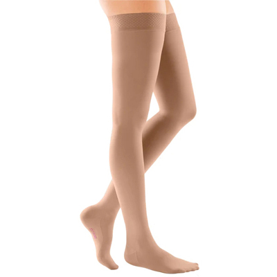 Mediven Comfort Thigh High Compression Stocking with Silicone Beaded Top Band thumbnail 1
