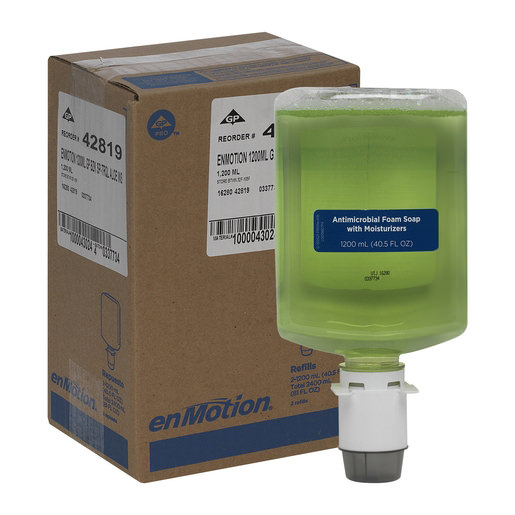 enMotion Gen 2 Antimicrobial Foaming Soap Dispenser Refill Bottle, 1200 mL - Case of 2 thumbnail 2