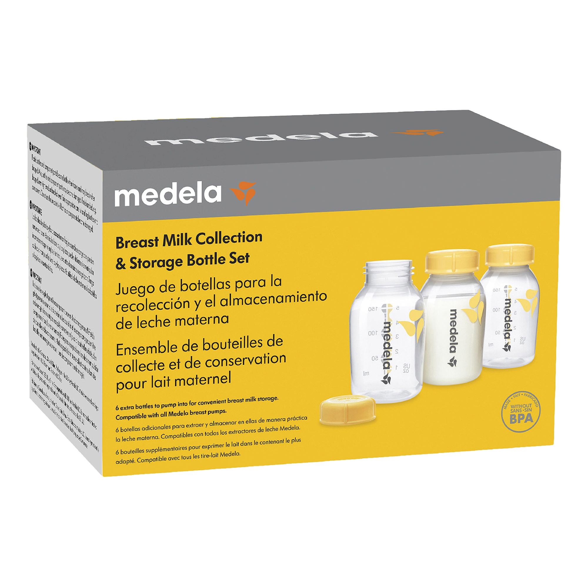 Medela Breast Milk Collection and Storage Bottle Set, 5 oz thumbnail 3