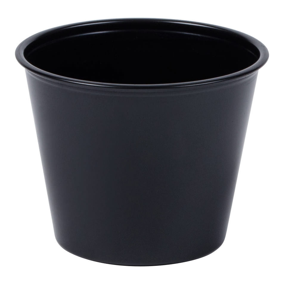 Solo Souffle Black Plastic Disposable Cup thumbnail 4