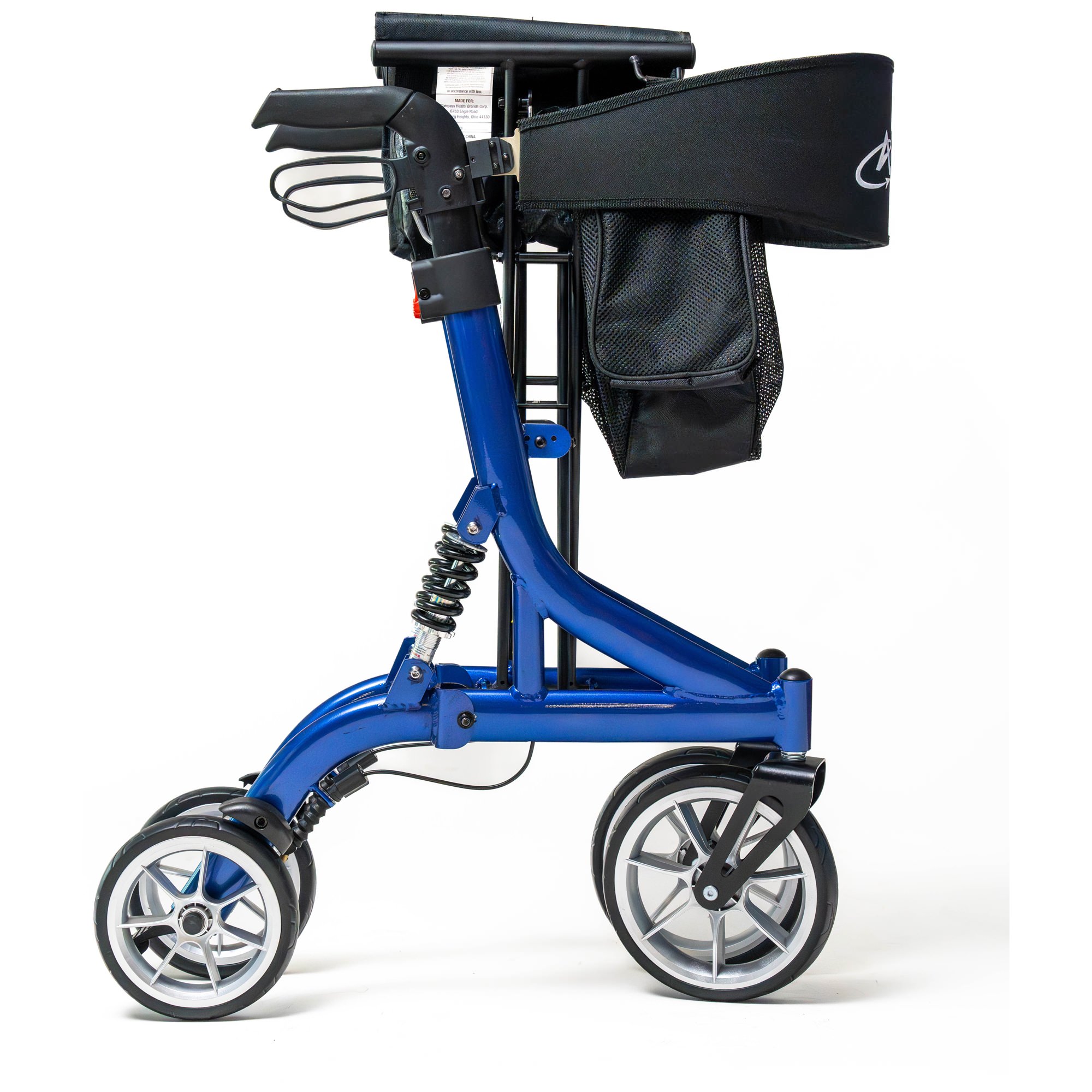ProBasics Ascent XR Euro-Style Rollator, Cobalt Blue thumbnail 7