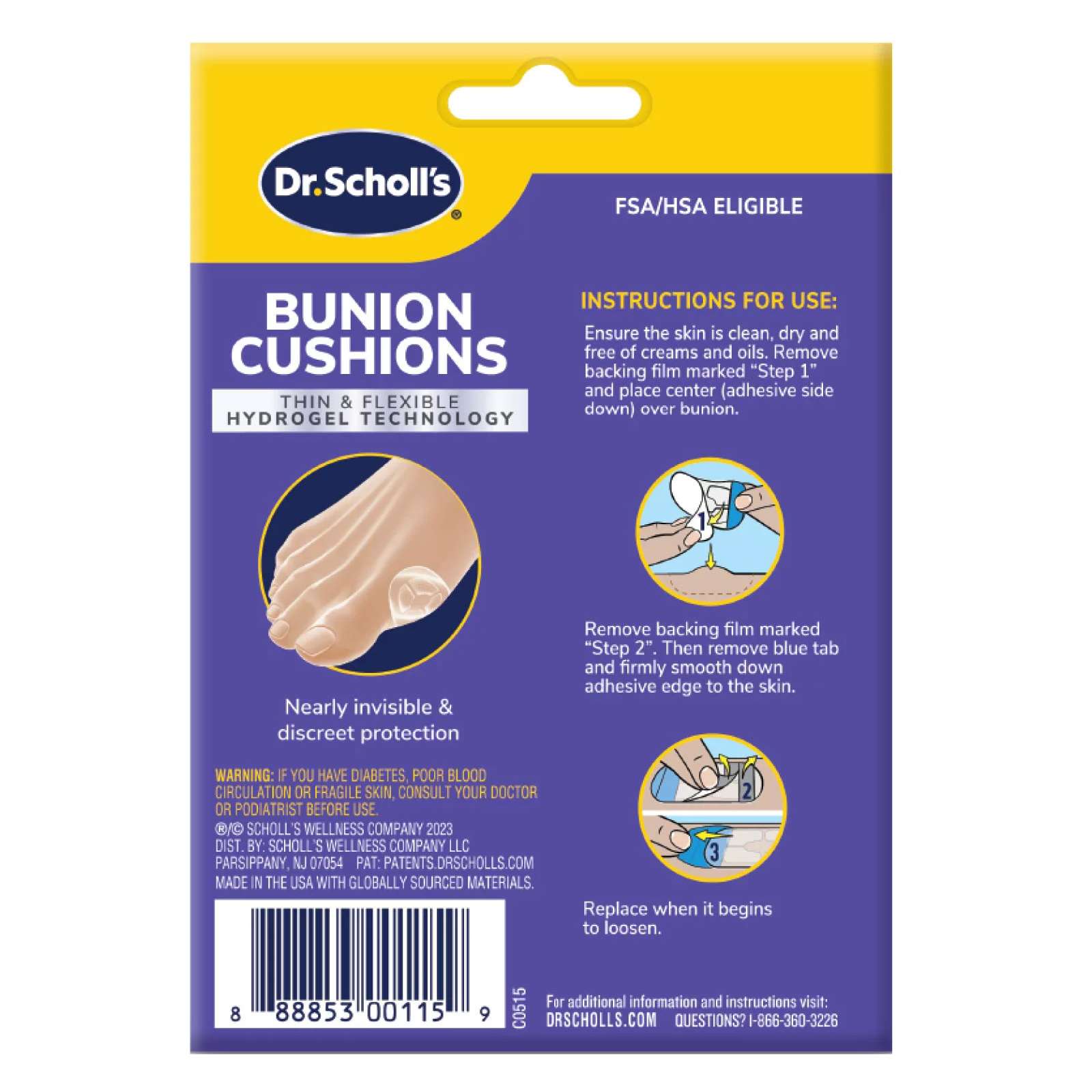 Dr. Scholl's Duragel Bunion Cushion - Package of 5 thumbnail 2