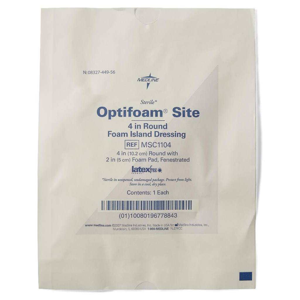 Optifoam Water Proof Foam Island Dressing with Fenestration