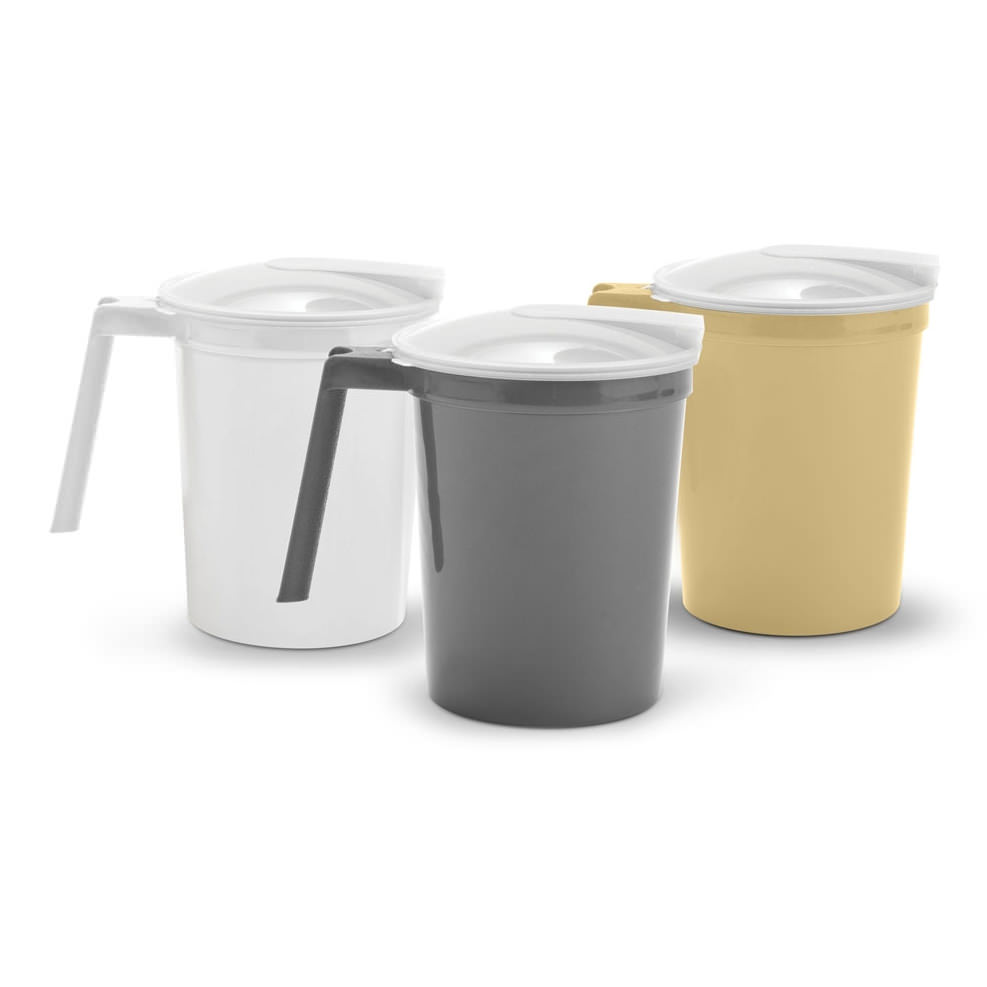 Medline Noninsulated Plastic Pitcher with Handle and Lid thumbnail 1