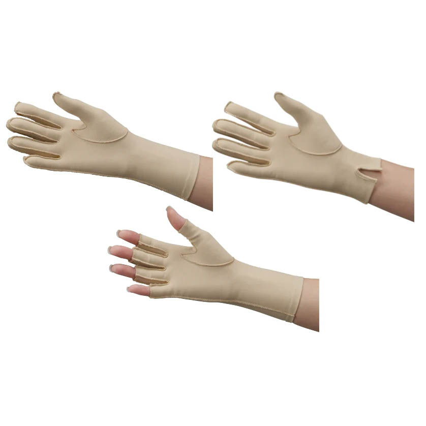 Edema Glove Over Wrist Size Medium Left Hand - Light Compression Support