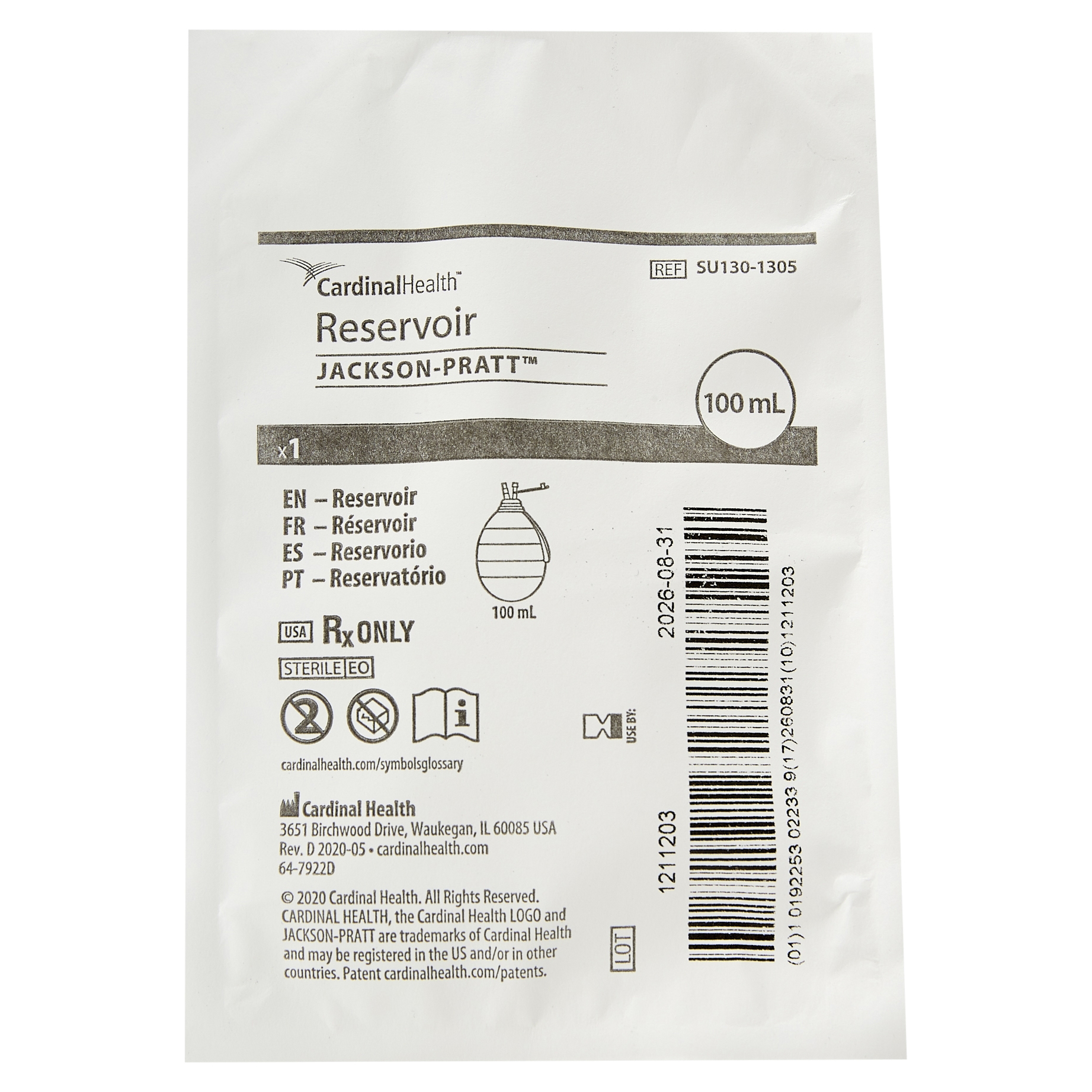 Jackson-Pratt Drainage Silicone Bulb Reservoir thumbnail 2