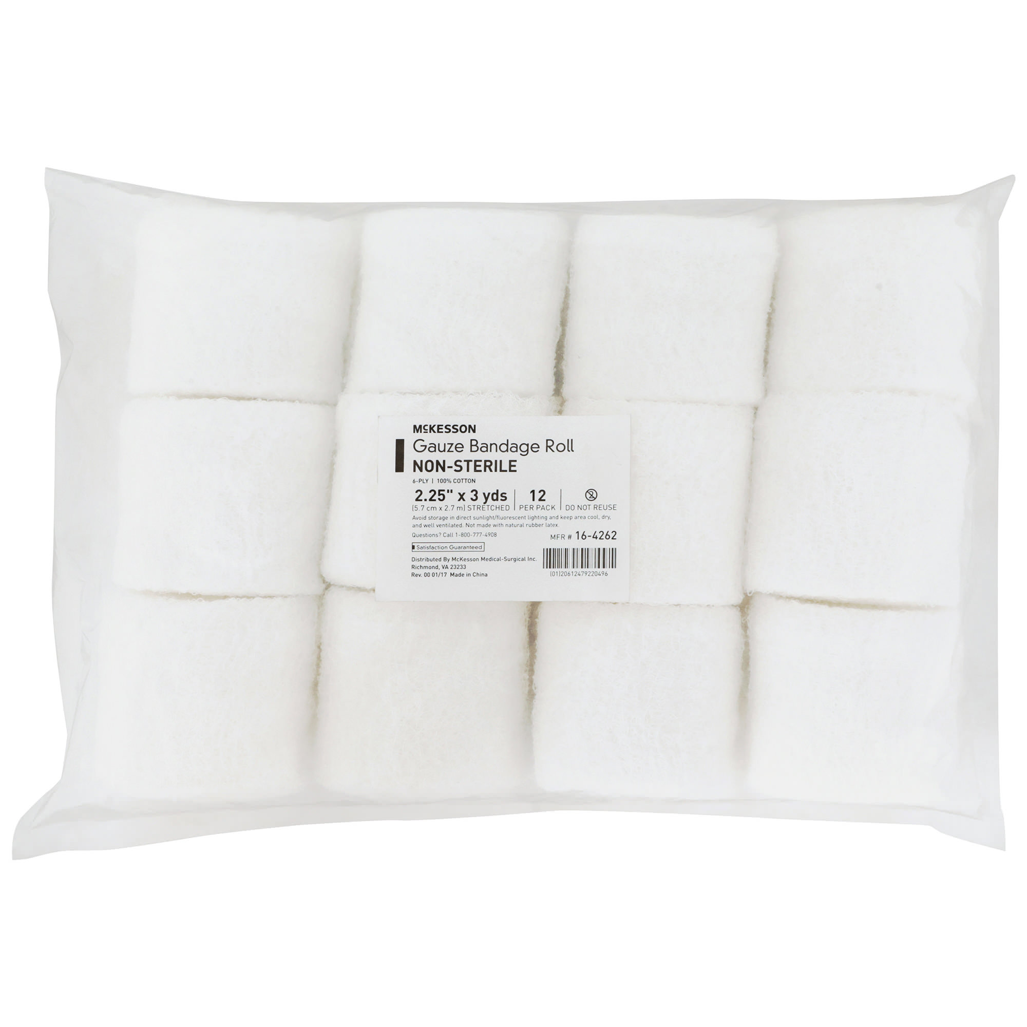 McKesson Fluff Bandage Roll White thumbnail 3