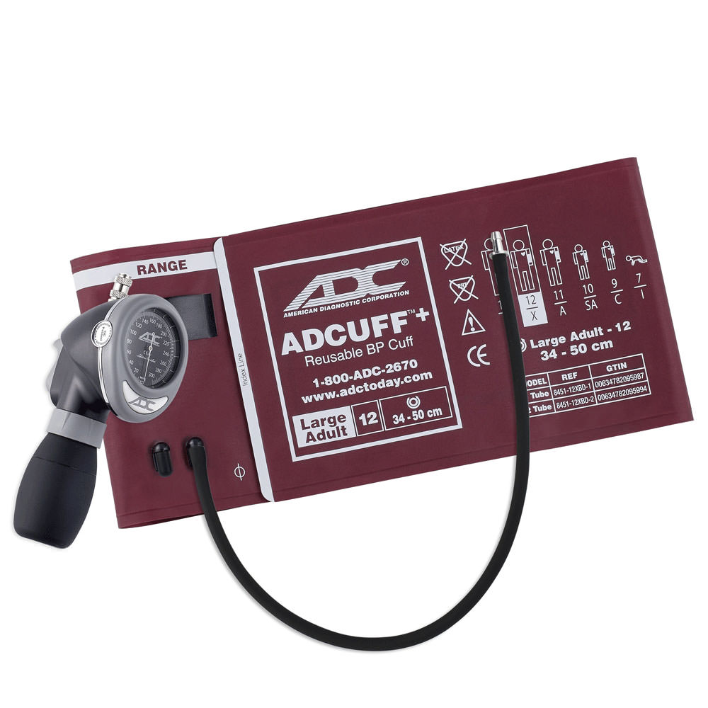 ADC Diagnostix 703 Palm Aneroid Sphyg with Adcuff+ thumbnail 1