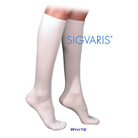 Sigvaris Cotton Calf High Compression Socks, 20-30 mmHg, women thumbnail 34