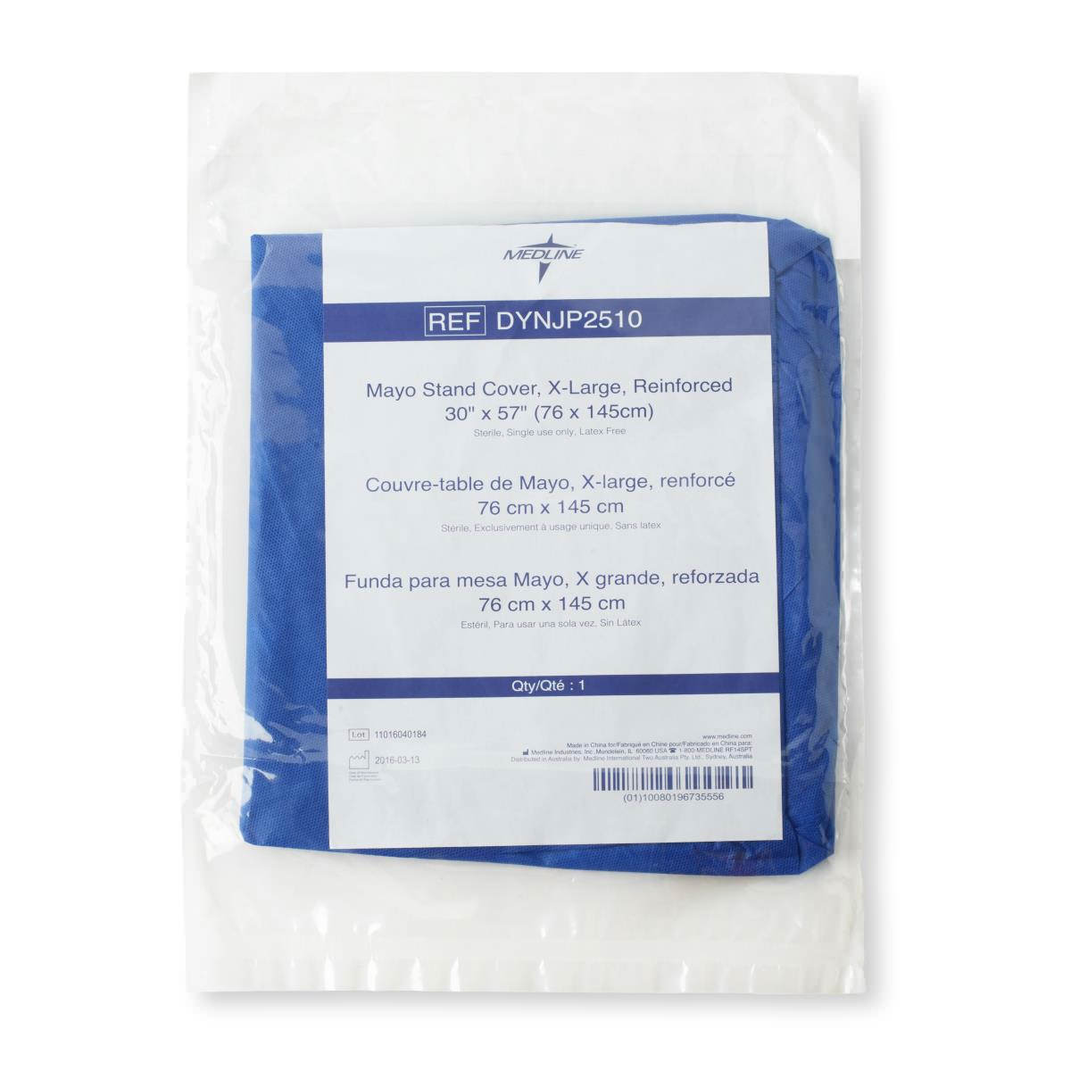 mayo Medline Extra-Large Surgical Mayo Stand Cover, 30x57 In - Sterile