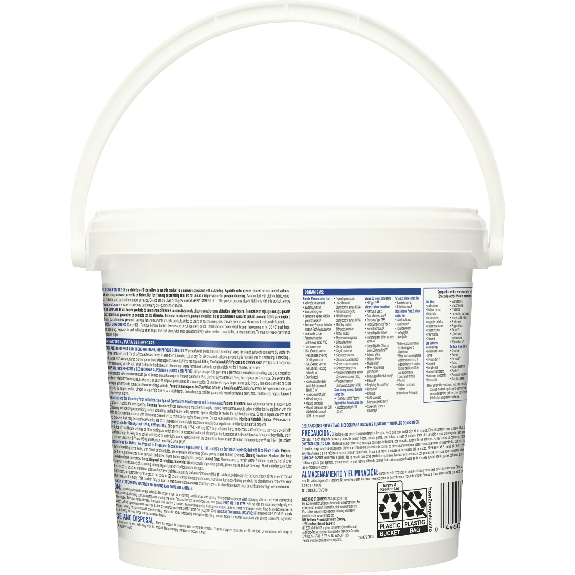 Clorox Healthcare Bleach Germicidal Wipes thumbnail 3
