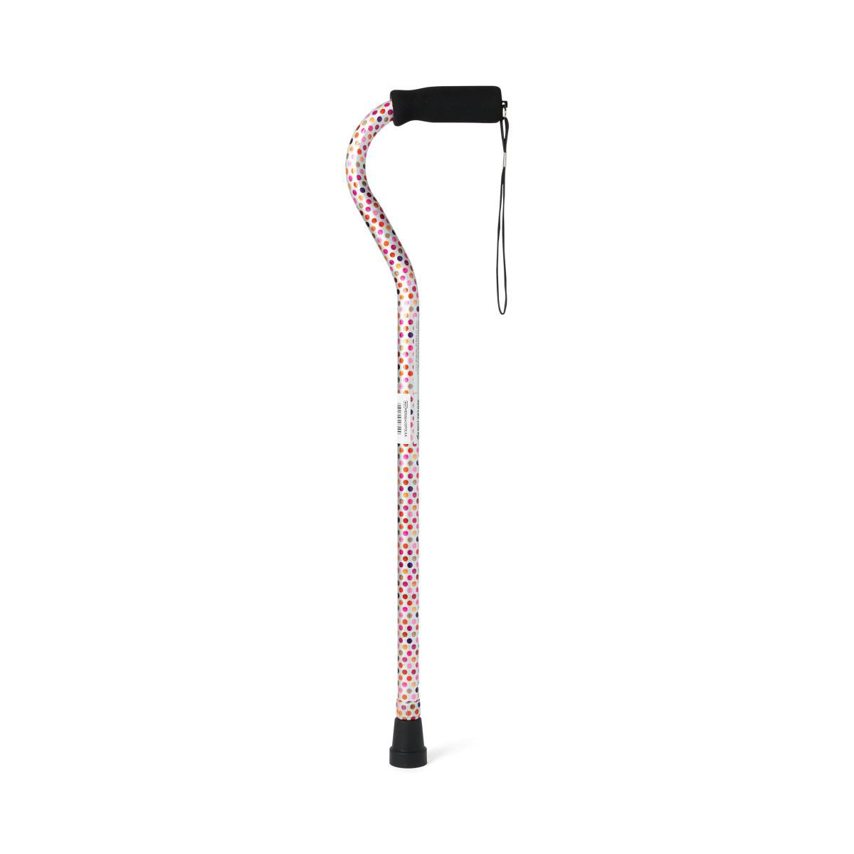 Medline Offset Handle Aluminium Fashion Cane thumbnail 1