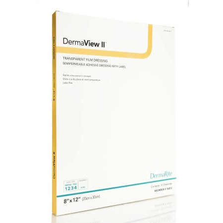 DermaView II Transparent Adhesive Film Wound Dressing With Label thumbnail 1