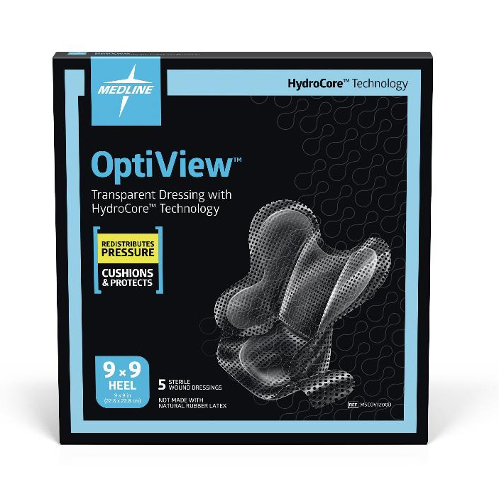 OptiView Sacrum Transparent Dressing 7x7 with HydroCore Technology